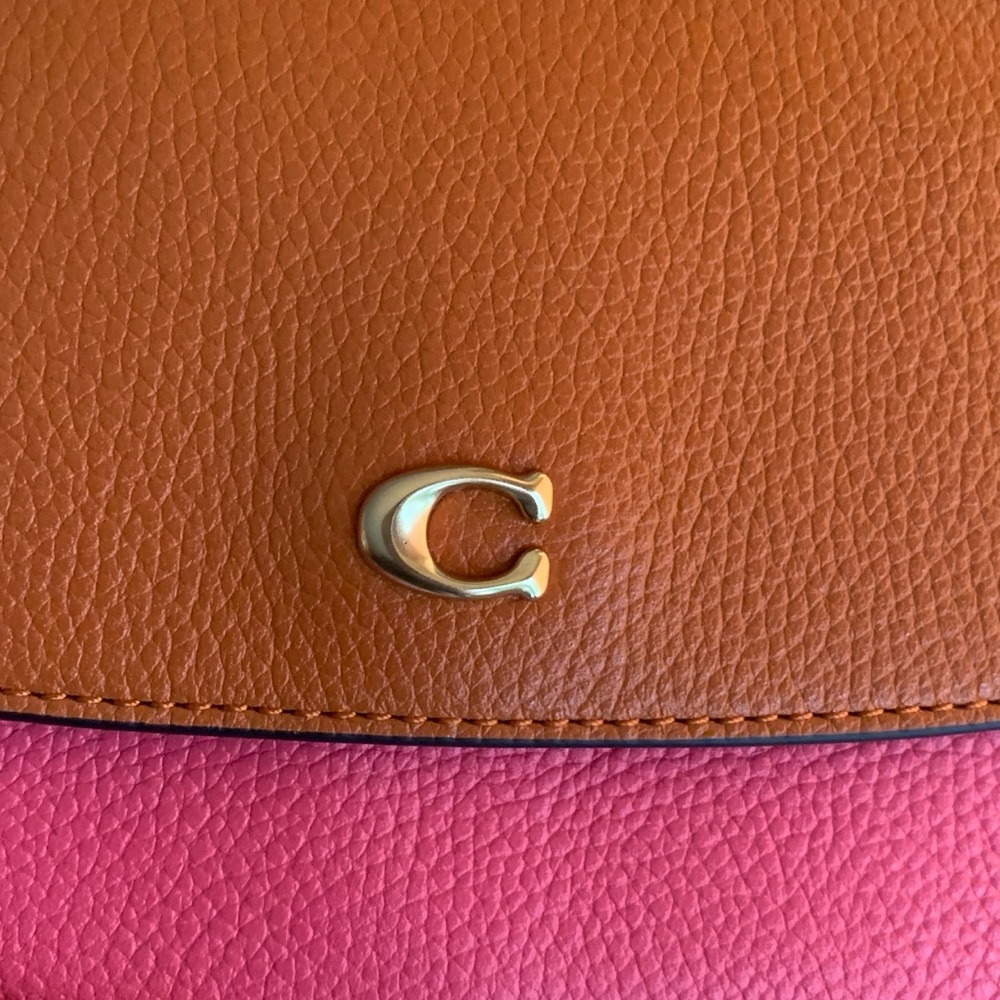 Authentic COACH 1941 colorblock pebbled leather snap magnetic closure crossbody - Picture 12 of 12